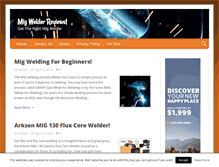 Tablet Screenshot of mig-welder-reviews.com